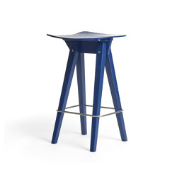 Mosquito Barstool Low, Cobalt Blue Oak | Counter stools | Rex Kralj
