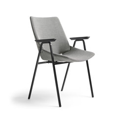 Shell Armchair Full upholstery, Black Oak | Chairs | Rex Kralj