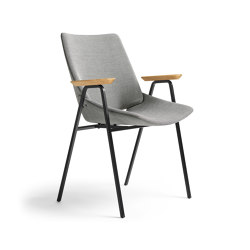 Shell Armchair Full upholstery, Natural Oak | Chairs | Rex Kralj