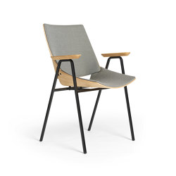 Shell Armchair Seat and back upholstery, Natural Oak | Chaises | Rex Kralj