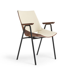 Shell Armchair Seat and back upholstery, Natural Walnut | Sillas | Rex Kralj