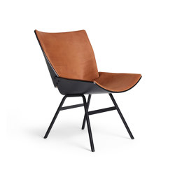 Shell Lounge Chair Seat and back upholstery, Black Oak | Armchairs | Rex Kralj