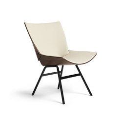 Shell Lounge Chair Seat and back upholstery, Natural Walnut | Poltrone | Rex Kralj