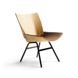 Shell Lounge Chair Seat upholstery, Natural Oak | Sessel | Rex Kralj