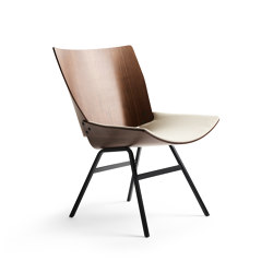 Shell Lounge Chair Seat upholstery, Natural Walnut | Poltrone | Rex Kralj