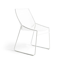 Zelo Chair, Matt White Powdercoat | Chairs | Rex Kralj