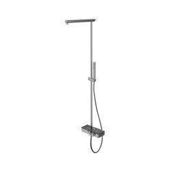 Switch F5930 | Exposed Thermostatic shower Switch with
shower column, shower head and hand
shower | Duscharmaturen | Fima Carlo Frattini