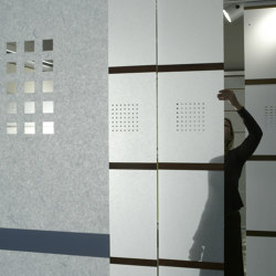 Perforation | Panel | Wall partition systems | Wood & Washi