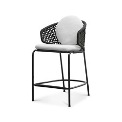 Aston Cord Outdoor Stool | Bar stools | Minotti