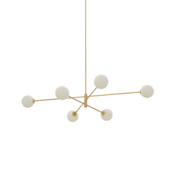 Trevi pendant 6 satin brass | Lampade sospensione | CTO Lighting