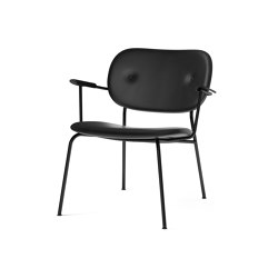 Co Lounge Chair, fully upholstered, Black Oak | Dakar 0842 | Armchairs | Audo Copenhagen