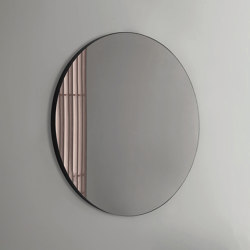 Pastille - steel-backed frameless round mirror | Bath mirrors | NIC Design