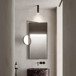 Ray - rectangular mirror with magnifying | Espejos de baño | NIC Design