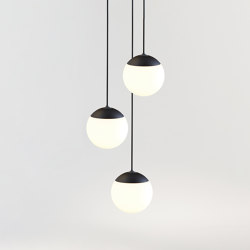 PALLA 16 RAIN 3 BLACK | Suspended lights | GRAU