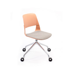 Frigate Chair with swivel base and castors | Chairs | PlyDesign