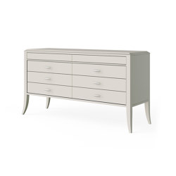 Relief | Chest of drawers - White mat lacquer