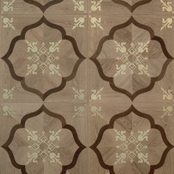 Design Panels | Fenice Ca' Baseggio with brass inserts | Wood flooring | Foglie d’Oro