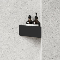 Bath Shelf Corner Black | Bathroom accessories | NICHBA