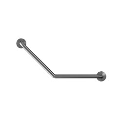 Stainless steel 135° curved grab rail Ø32mm, 2 point fixation | Bathroom accessories | Duten