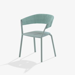Ria dining armchair with partially woven rope | Sillas | Fast