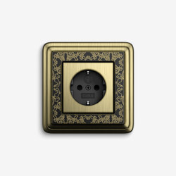 ClassiX | Socket outlet Art Bronze black | Schuko sockets | Gira
