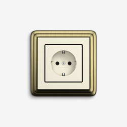 ClassiX | Socket outlet Bronze cream white | Schuko sockets | Gira