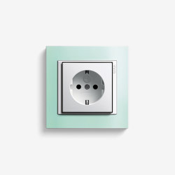 Event | Socket outlet Opaque mint | Schuko sockets | Gira