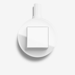 Studio | Switch Glass white, surface-mounted | Push-button switches | Gira