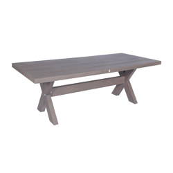 Crossleg | Table Crossleg 220X100 Stone Grey | Dining tables | MBM