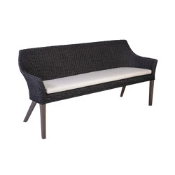 Tortuga | Bench 3-Seater Tortuga Twist Black / Stone Grey | Bancos | MBM