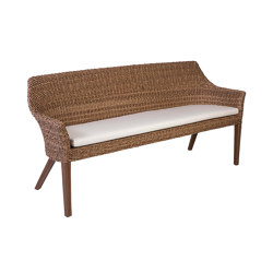 Tortuga | Bench 3-Seater Tortuga Twist Nature / Borneo | Bancos | MBM