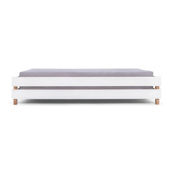 Stiege | Bed, stackable white / ash | Beds | Magazin®