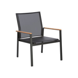 Aura Club Chair DS (Graphite Frame - Charcoal Sling) | Chairs | Barlow Tyrie