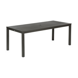Aura Aluminium Table 200 (Graphite Top and Frame) | Dining tables | Barlow Tyrie