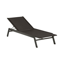 Equinox Liege Gestell Graphite/Carbon Sunbrella® Sling | Sun loungers | Barlow Tyrie