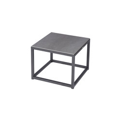 Equinox Low Table 50 Square (Graphite Frame - Dusk Ceramic) | Coffee tables | Barlow Tyrie