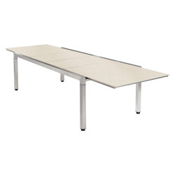 Equinox Extending Table 360 Rectangular (Ivory Ceramic) | Dining tables | Barlow Tyrie