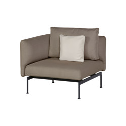 Layout Single Seat - One High Arm Layout Single Seat - One High Arm (Forge Grey Frame) | Modular seating elements | Barlow Tyrie