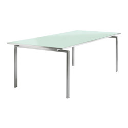 Mercury Tisch 220 x 101cm Sea Ice Glasplatte | Dining tables | Barlow Tyrie