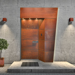 Modern front doors doors with special surfaces TITAN |  | ComTür