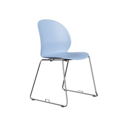 N02™ Recycle | Chair  | N02-21 | Light blue | Chrome base | Sedie | Fritz Hansen