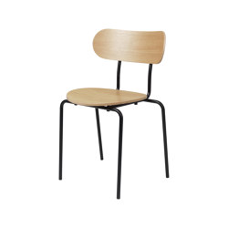 Coco Dining Chair, Stackable (Oak) | stackable | GUBI