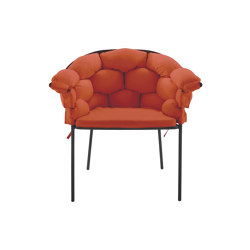 Serpentine | Carver Chair Terra Cotta / Charcoal Structure | Chairs | Ligne Roset