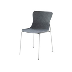 Ettoriano | Chair Chromed Metal Base | Chairs | Ligne Roset