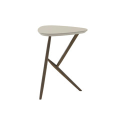 Kiji | Occasional Table Anthracite-Stained Oak Linoleum Pebble | Side tables | Ligne Roset