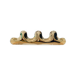 Kamm Hanger 3 Heat Flamed Gold | Hook rails | Zieta