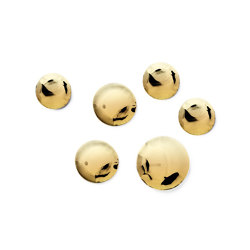 Pin Set Of 6 Heat Flamed Gold