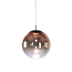 glaskugelleuchte ku3 LED gradient rosegold | Suspensions | Mawa Design
