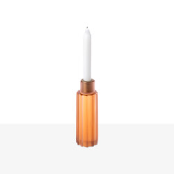 Lume - Plissé candelabro satinato | Candlesticks / Candleholder | Purho