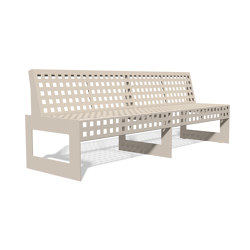 Chalidor 300 Bench without armrests 2340 | Benches | BENKERT-BAENKE